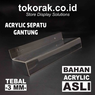 ACRYLIC SEPATU GANTUNG